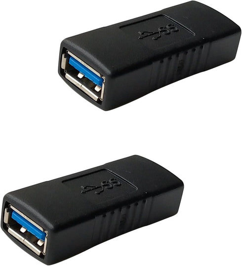 USB 3.0 Female to Female Extension Connector Adapter (2 Pack) by Posdou