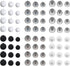 Josojoou 72Pcs Earbud Replacement Tips Soft Silicone Earbuds Tips 3 Sizes S/M/L Headphone