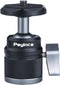 Mini Ball Head with 1/4" Screw, 3/8" Thread Mount Adapter, 360 Degree Rotatable Aluminum Tripod Head for DSLR, Max Load