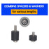 Universal TV Mount Screw Kit, Includes M4, M5, M6 Screws, Washers and Spacers, Stainless Steel, Compatible with VESA