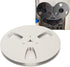 7 Inch 3 Nab Aluminum Metal Small Hub Reel, Universal Holes Empty, Low Noise, Fix or Replace Tape Recorder (Silver)