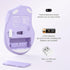 TECKNET Wireless Mouse, 2.4GHz Ergonomic Computer Mouse, Portable Cordless Mice for Laptop, 6 Buttons, Gradient Purple