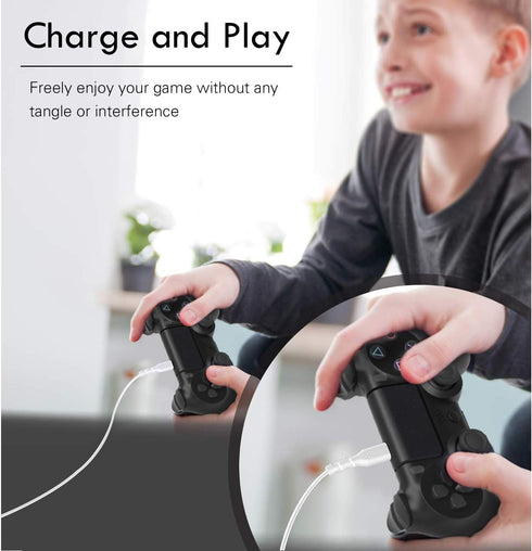 iSeekerKit PS4 Micro USB Charging Cable, 15FT 2Pack, Extra Long Fast Charging Cord for Samsung Tablet/Galaxy S7 Edge