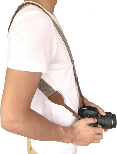 Vintage Soft Camera Neck Shoulder Strap for All DSLR/Nikon/Canon/Sony/Olympus/Pentax for Men/Women
