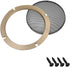 uxcell 2pcs 4" Speaker Grill Mesh, Decorative Circle Subwoofer Guard Protector Cover Accessories