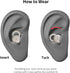 Smallest Invisible Sleep Earbuds, Comfortable Noise Blocking Wireless Headphones for Sleeping, Bluetooth (Ivory)