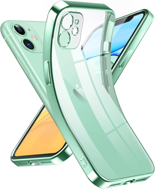 Supdeal Crystal Clear Case for iPhone 11, Transparent Shockproof Soft Silicone Slim Cover, Military Grade Drop Tested,