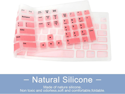 Keyboard Skin for Logitech K120 & MK120 Ergonomic Desktop USB Keyboard - US Layout, Waterproof, Anti-Dust