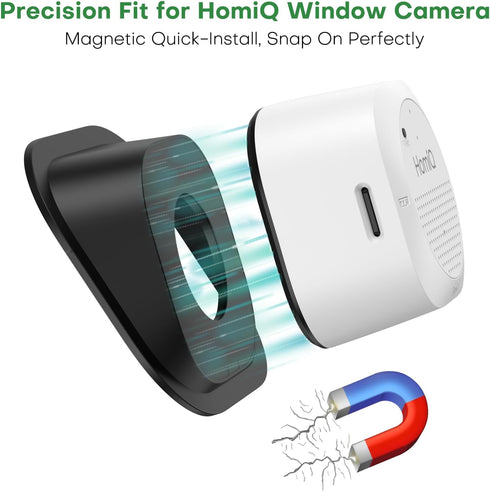 HomiQ Window Camera Mount for Glass, Suitable for Indoor and Outdoor Home Security