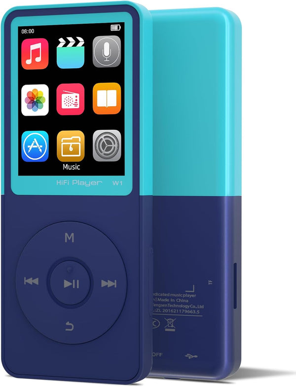 GOPOSOO MP3 Player with Bluetooth Portable Bluetooth Mp3 Music Player,EQ,Breakpoint Play,Shuffle/Repeat,Music by Artist/Album/Style,FM
