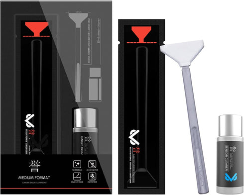 VSGO VS-S04E Camera Sensor Cleaning Kit, Professional Medium Format Camera Cleaning Kit with 12pcs Clean Swabs