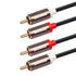 RCA Cables 2 Pack, Hi-Fi Sound, PVC Jacket, Shielded, 2-Male to 2-Male Audio Stereo Cable