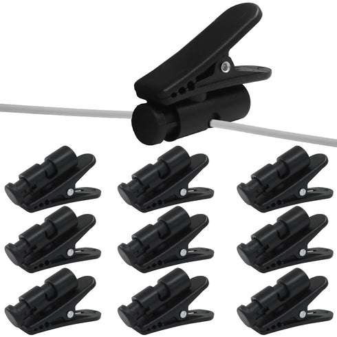 Bonsicoky 10 Pack Headphone Wire Clips - Durable Earphone Cable Clamp Hooks for