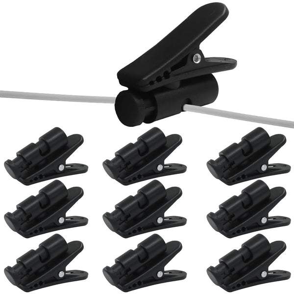 Bonsicoky 10 Pack Headphone Wire Clips - Durable Earphone Cable Clamp Hooks for