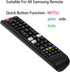 Universal Remote Control for All Samsung TVs, Compatible with LCD LED HDTV 3D Smart Models