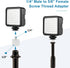 5/8" 1/4" Mic Stand Adapter Female to Male, Microphone Screw Adapter, Thread Conversion Connector for Microphone Mount