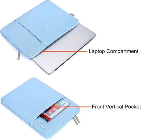 MOSISO Laptop Sleeve Bag for MacBook Air/Pro, 13-13.3 inch Notebook, Compatible with MacBook Pro 14 inch M3 M2 M1 (Air