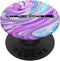 Clarinet Player Gift - Purple Aqua Marble Background PopSockets PopGrip for Phones & Tablets