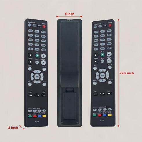 RC-1228 Sub Replacement Remote for Denon Integrated Network AV Receiver, Fits Multiple Models