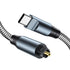 ANDTOBO USB C to Optical Audio Cable4.1FT Braided USB C Cable Fiber