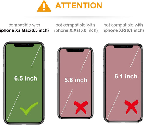 KIHUWEY Wallet Case for iPhone Xs Max - Leather Kickstand with Credit Card Holder, Shockproof Protective Cover (Brown)