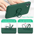 Hython for iPhone 11 Case with Ring Stand, 360° Rotatable Ring Holder Magnetic Kickstand, Slim Shockproof Soft Rubber