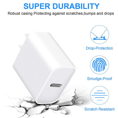 iPhone 15 14 13 Charger Block, 20W PD USB C Fast Charger Plug Type C Wall Charger