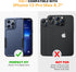 Diaclara iPhone 13 Pro Max Case, Heavy Duty with Privacy Screen Protector, Anti Spy, Dark Blue