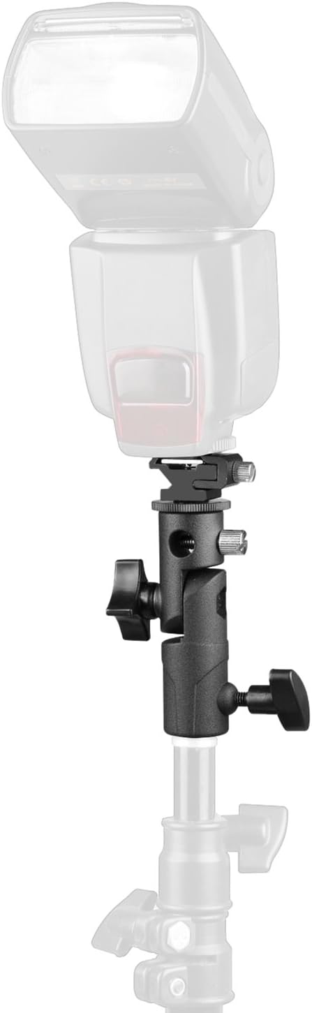 2Pack Anwenk Speedlite Mount Swivel Light Stand Bracket with Umbrella Holder for Nikon Canon Pentax Olympus DSLR