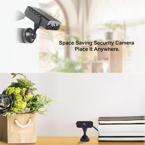 Smallest Wireless WiFi Battery Camera, HD1080P Security Camera, Baby Monitor with Live Feed, Night Vision, Motion