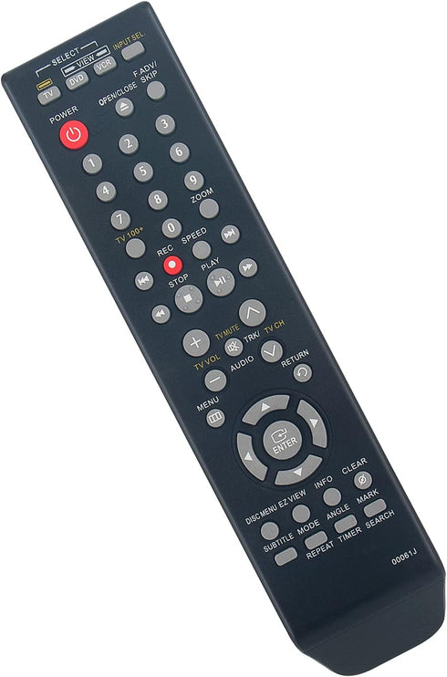 AK59-00061J Replacement Remote Control for Samsung DVD VCR Combo, Models DVD-V9800, DVD-V9700