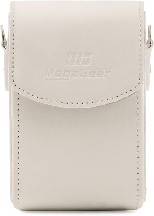 MegaGear MG1559 Leather Camera Case with Strap for Sony Cyber-Shot DSC-RX100 Series - White