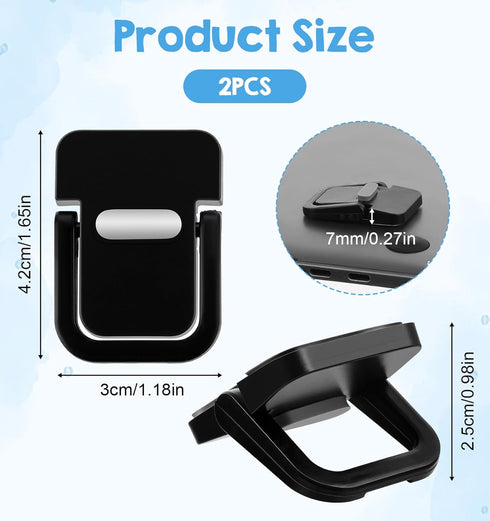 Thrymme 2 2 Settings, PCS Keyboard Riser, Black Keyboard Lifter for Desk Computer Keyboards Stand Lifter with Angle