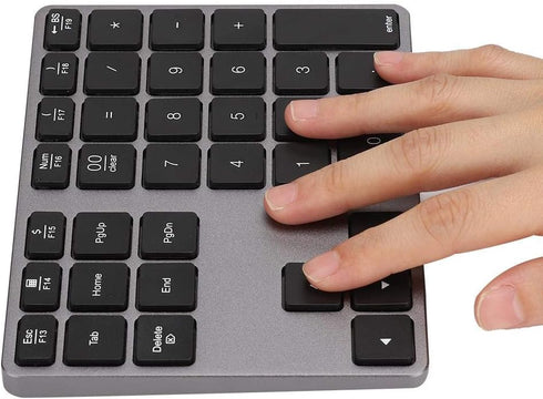 Bluetooth Numeric Keypad, 35 Keys Ultra Thin Number Pad, Bluetooth 5.0 Rechargeable for Tablet, Windows,