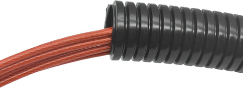Split Wire Conduit Looms Tube Management Organizer, Flexible Cover, Black, 1in-10ft