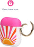 Packed Party AirPods Case Cover, Soft Silicone Protective Cover with Detachable Gold Hook, Compatible with AirPods