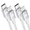 Power USB C to Lightning Cable 6FT 2Pack, MFi Certified Braided Fast Charger for iPhone 14, 13, 12, iPad & more.