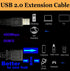 Long USB 2.0 Extension Cable 40FT, USB Male to Female Long Cable Extension Cord for USB Flash Drive/Hard Drive