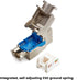 trueCABLE Shielded Cat6 Keystone Jack, Toolless, PoE++ 100W, UL Listed, ETL Verified, 2 Pack Modular RJ45 Female