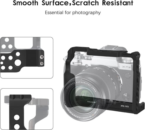 XT2 Camera Cage, Premium Closed Security Cage for Fuji X-T2 and X-T3 Cameras
