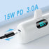 Small Portable Charger for iPhone 5000mAh, Upgraded PD Fast Charging Power Bank, Mini Plug-in Battery Pack for iPhone