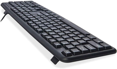 Verbatim Slimline Wired Keyboard and Mouse Combo, USB Plug-and-Play, Full-Size Computer Keyboard, Black