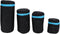 4Pcs Neoprene Waterproof DSLR Camera Lens Pouch Zipper Bag with Metal Hook for Camera Lens