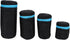 4Pcs Neoprene Waterproof DSLR Camera Lens Pouch Zipper Bag with Metal Hook for Camera Lens