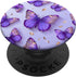 Purple Butterflies Pattern PopSockets Standard PopGrip