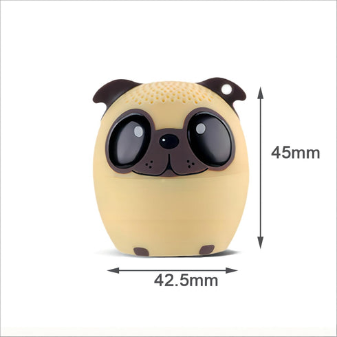 1.77inch Portable Mini Bluetooth Speaker - Wireless with Lanyard, Cute Dog Style Bluetooth 5.0 for iPhone, PC, Android,