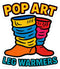 Retro Pop Art Leg Warmers Sticker - Colorful 80s Style Decal for