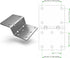 Technical Pole Mount Accessory for Outside Antenna, Stronger Structure with Double U-Bolts