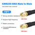 SMA Male to SMA Male Coaxial Cable, 50 ohm KMR240 Ultra Low Loss Antenna Extension Cable