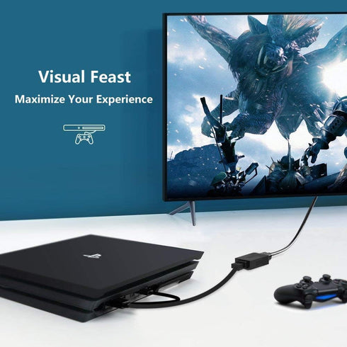FOINNEX HDMI to DisplayPort Adapter, 4K@60Hz Not-Bidirectional HDMI to DP Male to Female for Computer